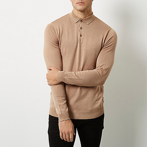 river island black strappy sandals,jacques-vertuk South Africa Light brown long sleeve polo sweater Sweaters / Cardigans Sale men