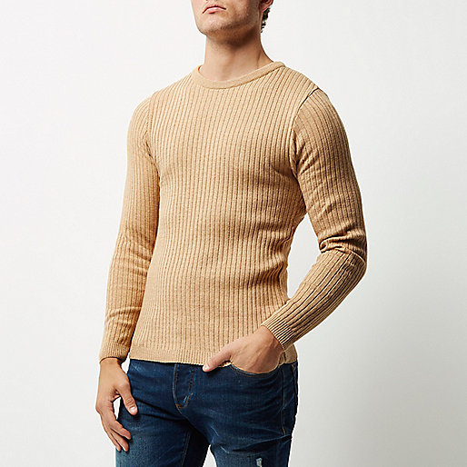 river island strappy heels,River I Sland Light brown ribbed sweater Sweaters / Cardigans Sale men