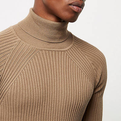 river island black friday sale,jacques-vertuk Online Light brown slim fit roll neck sweater men 297083