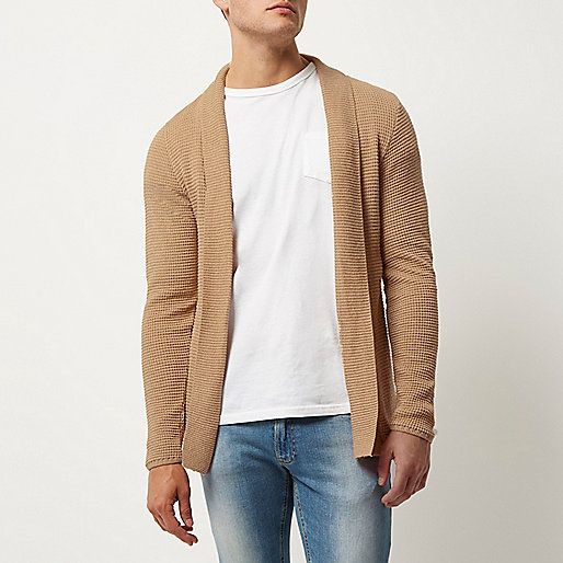 very river island sale,jacques-vertuk Sale Light brown textured knitted cardigan men 295888