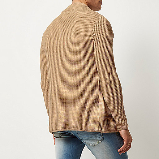 very river island sale,jacques-vertuk Sale Light brown textured knitted cardigan men 295888