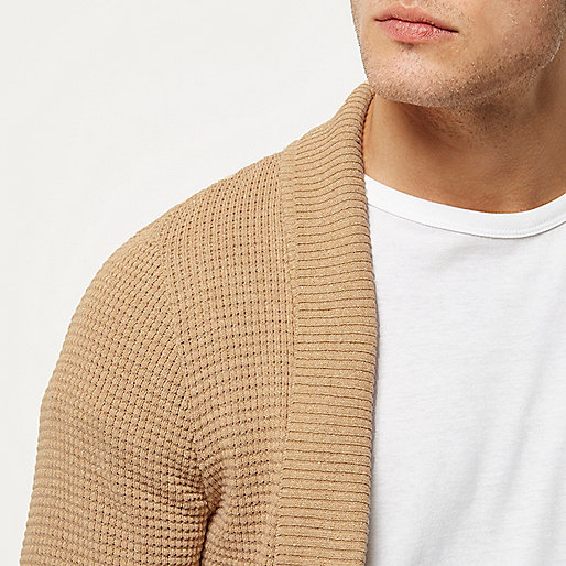 very river island sale,jacques-vertuk Sale Light brown textured knitted cardigan men 295888