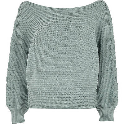 jacques-vertuk Light green batwing knit sweater 699031 women Knitwear