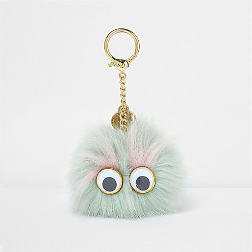 river island gypsy dress,jacques-vertuk Stores Light green pom pom googly eye keyring women 704509