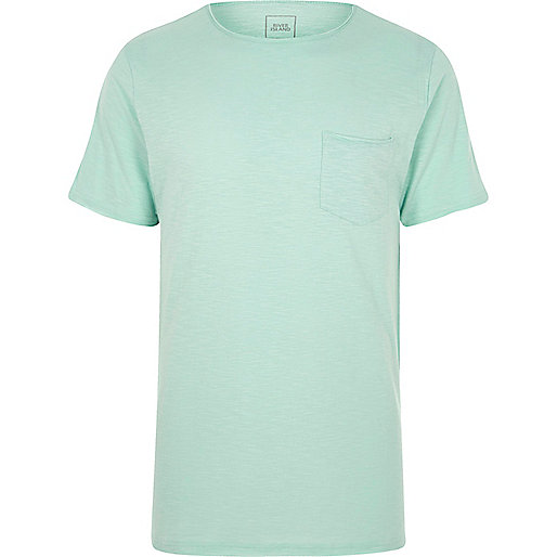 river island washington,Lace Jacket jacques-vertuk Light green slub slim fit crew neck T-shirt T-shirts T-Shirts / Tanks men