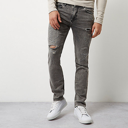 river island red velvet dress,jacques-vertuk 3 Light grey Sid skinny jeans Jeans Sale men