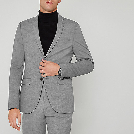 www river island uk,jacques-vertuk About Us Light grey skinny fit suit jacket Suit Jackets Suits men