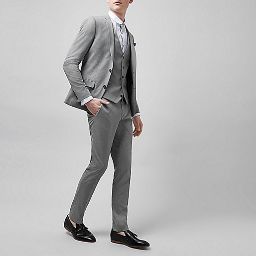 www river island uk,jacques-vertuk About Us Light grey skinny fit suit jacket Suit Jackets Suits men