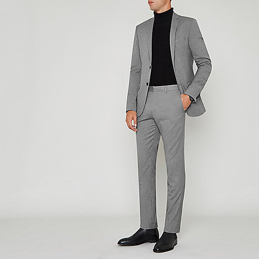 www river island uk,jacques-vertuk About Us Light grey skinny fit suit jacket Suit Jackets Suits men