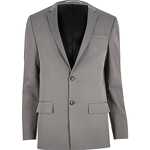 jacques-vertuk Light grey slim suit jacket 290360 men Suits