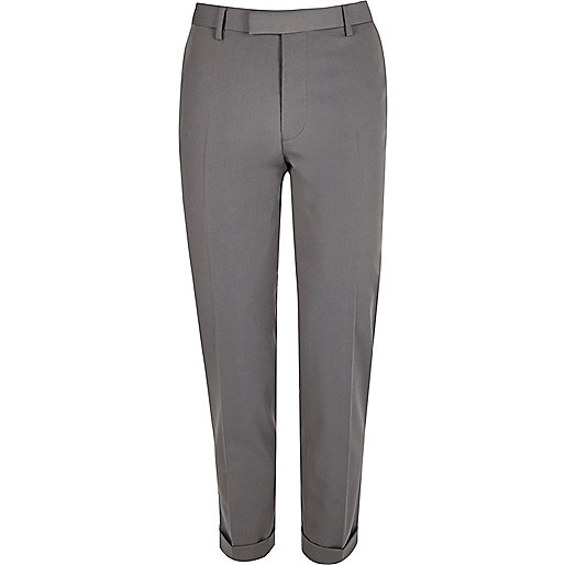 jacques-vertuk Light grey slim suit pants 290361 men Suits