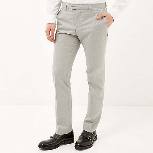 river island molly black coated jeans,jacques-vertuk UK Light grey tailored slim pants men 285969