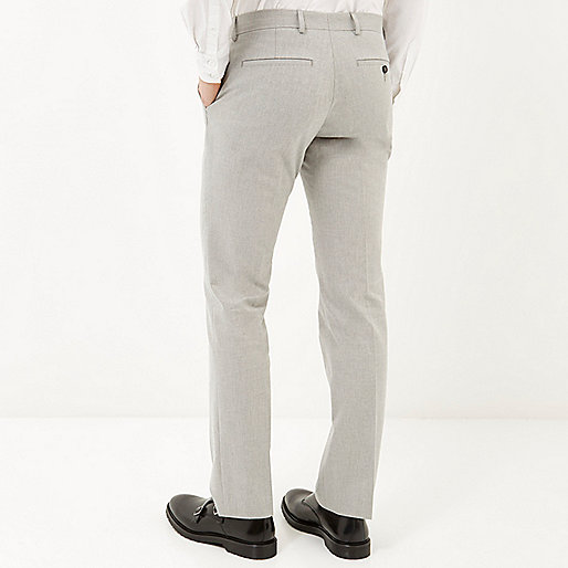 river island molly black coated jeans,jacques-vertuk UK Light grey tailored slim pants men 285969