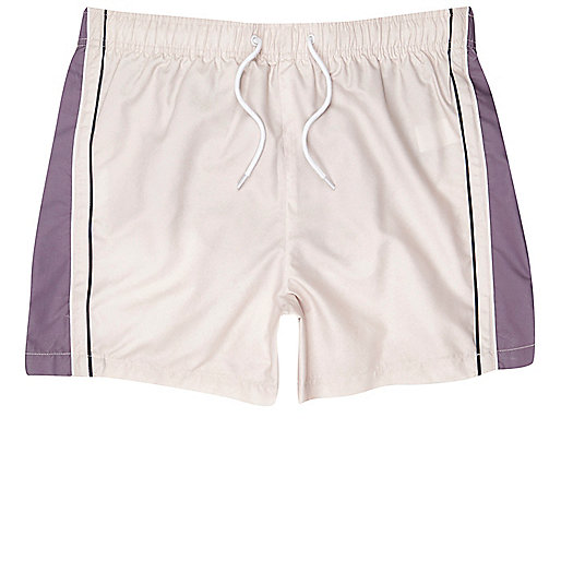 river island wide fit heels,Rive4R Island Light pink blocked stripe swim trunks Shorts Sale men