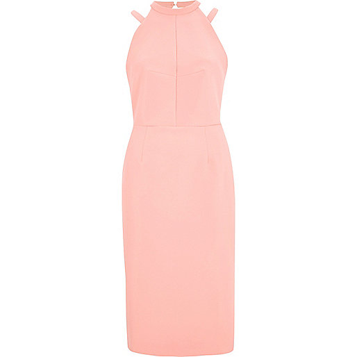 beige river island boots,jacques-vertuk Shop Light pink bow back midi bodycon dress women 708608