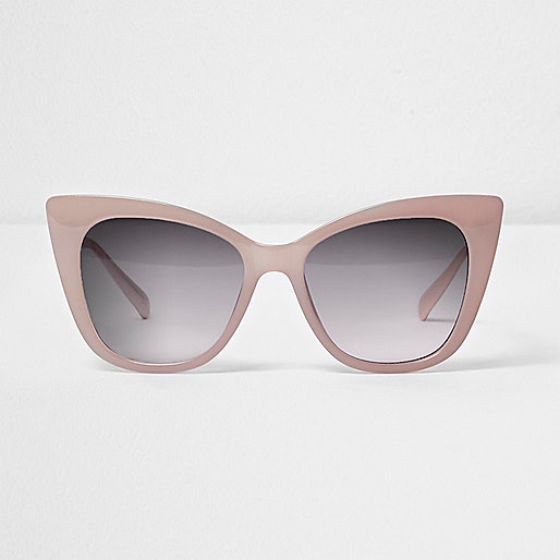 jacques-vertuk Light pink cat eye smoke lens sunglasses 703011 women Sunglasses Cat Eye Sunglasses