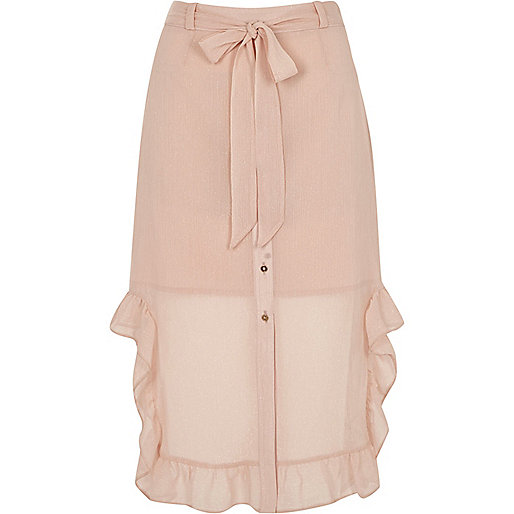 river island weekend bag very,jacques-vertuk Outlet Light pink chiffon frill hem button-up skirt women 698705