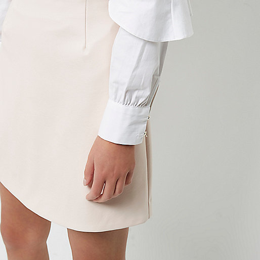 river island white mules,New Dresses In jacques-vertuk Light pink faux leather skirt Mini Skirts Skirts women