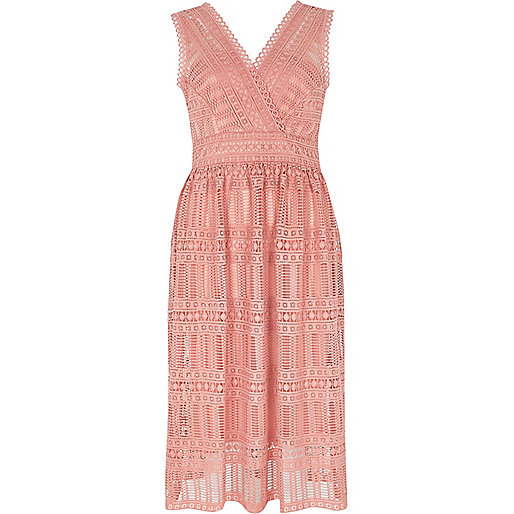 river island dresses ladies,jacques-vertuk B Light pink lace sleeveless midi dresss RI Limited Edition Sale women