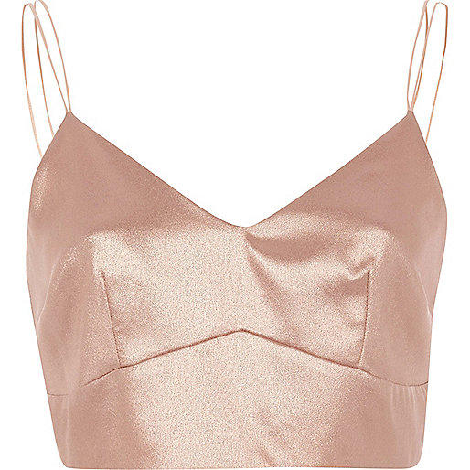 river island black oversized slouch bag,Store jacques-vertuk Light pink metallic cami bralette Crop Tops / Bralets Tops women