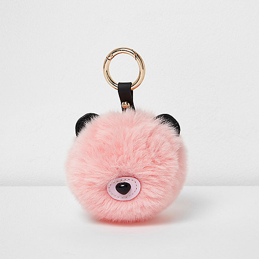 jacques-vertuk Light pink pom pom bear keyring 706500 women Accessories Keyrings