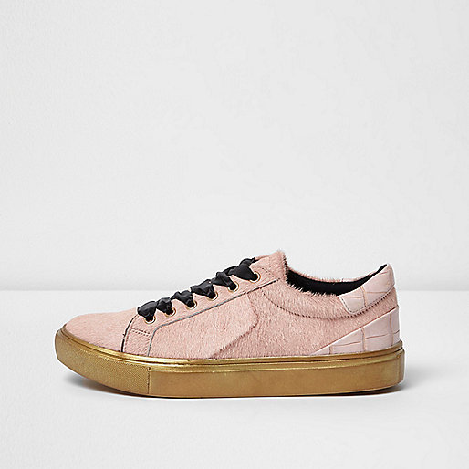 river island sale 10,jacques-vertuk London Light pink pony hair platform sneakers women 697515