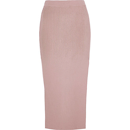 jacques-vertuk Light pink side split midi skirt 697777 women Skirts