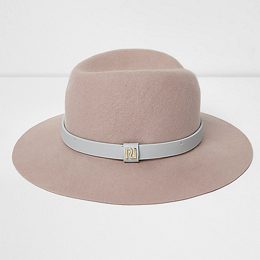 jacques-vertuk Light pink wide brim fedora hat 706002 women Accessories Hats