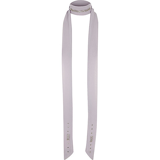 pearl jeans river island,jacques-vertuk Online Polska Light purple embellished skinny scarf Accessories Sale women