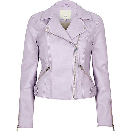 river island ladies espadrilles,Very Womens jacques-vertuk Light purple faux leather biker jacket Jackets Coats / Jackets women