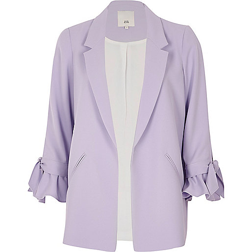 jacques-vertuk Light purple frill cuff blazer 707878 women Coats / Jackets Blazers