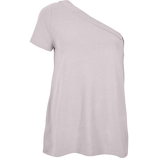 river island lilac bag,jacques-vertuk Outlet Light purple one shoulder short sleeve top women 705436