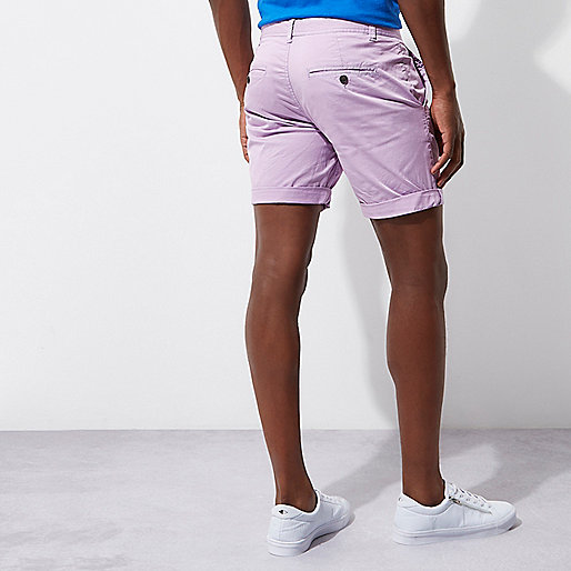 river island fluffy handbag,jacques-vertuk South Africa Light purple slim fit chino shorts men 302089