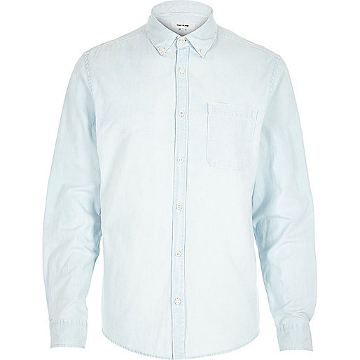 jacques-vertuk Light wash bleached denim shirt 283681 men Shirts