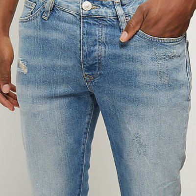 river island 10 pound sale,jacques-vertuk Ireland Light wash ripped Dylan slim jeans men 290925