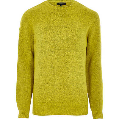 river island shop near me,jacques-vertuk UK Lime green soft knit crew neck sweater men 299659