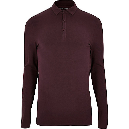 jacques-vertuk Maroon muscle fit polo top 296289 men Polo Shirts