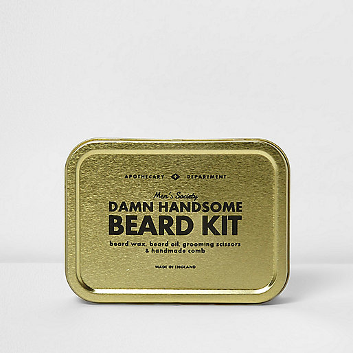 jacques-vertuk Men's Society 'Damn Handsome Beard Kit' 302562 men Novelty and Gadgets