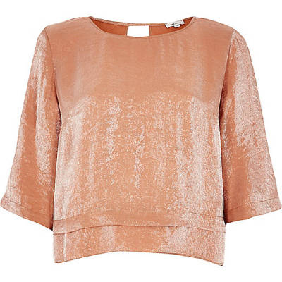 wide fit heels river island,jacques-vertuk Online Ireland Metallic orange layered hem top T-Shirts & Tanks Sale women