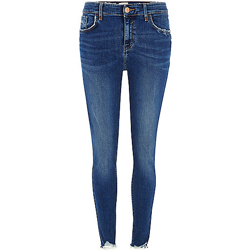 river island slim dylan,jacques-vertuk Outlet Mid blue Amelie ripped hem super skinny jeans women 703966