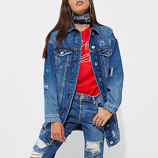 river island peach bag,White Trouser Suit jacques-vertuk Mid blue authentic longline denim jacket Jackets Coats / Jackets women