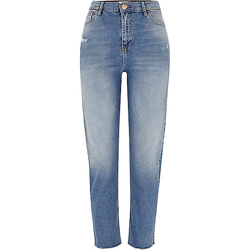 caroline flack river island dress,jacques-vertuk Uk Online Sales Mid blue Bella frayed hem straight leg jeans Straight / Slim Jeans Jeans women