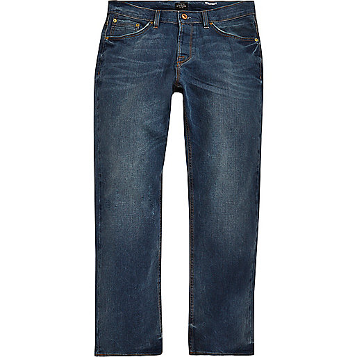 jacques-vertuk Mid blue Dean straight leg jeans 295538 men Jeans Straight Jeans