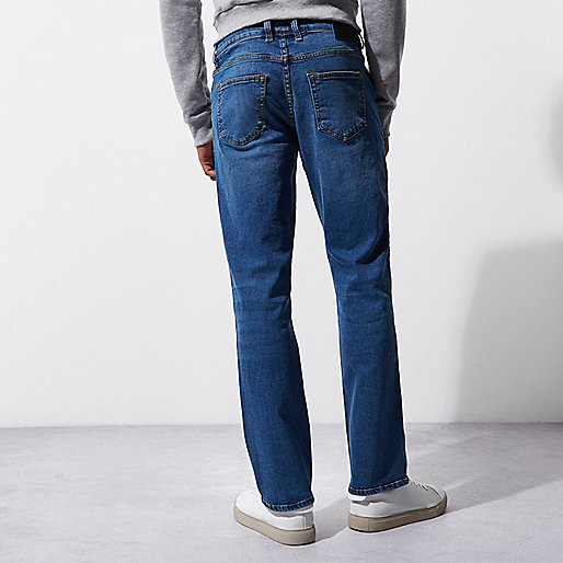 grey river island jeans,jacques-vertuk Ltd Mid blue wash Clint bootcut jeans Bootcut Jeans Jeans men