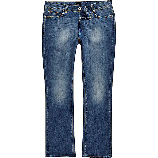 grey river island jeans,jacques-vertuk Ltd Mid blue wash Clint bootcut jeans Bootcut Jeans Jeans men