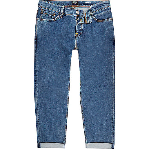 jacques-vertuk Mid blue wash Dean straight jeans 293629 men Jeans