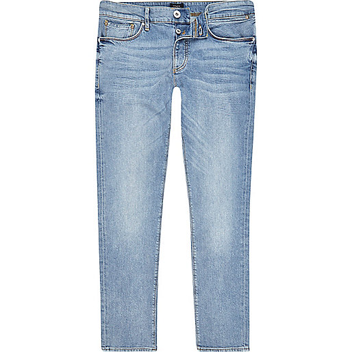 river island at next,jacques-vertuk Outlet Mid blue wash faded skinny Sid jeans men 299839