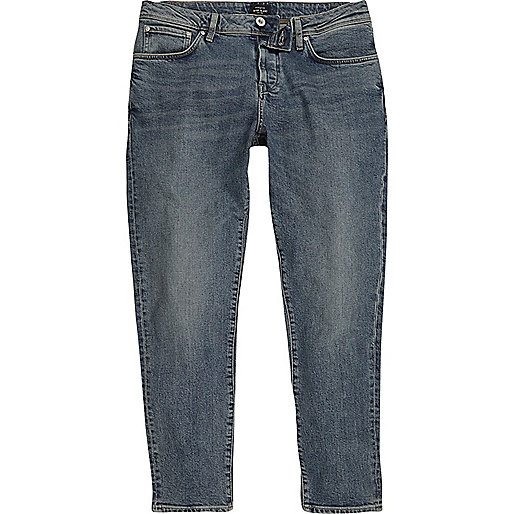 jacques-vertuk Mid blue wash Jimmy tapered jeans 299710 men Jeans