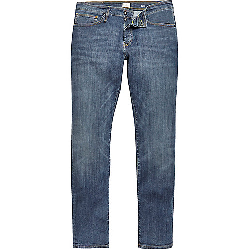 jacques-vertuk Mid blue wash RI-Flex Dylan slim fit jeans 289953 men Seasonal Offers