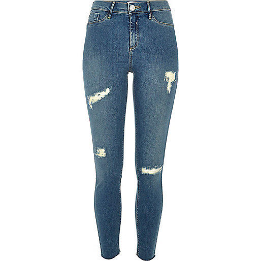 river island lime heels,jacques-vertuk Ladies Mid blue wash ripped Molly jeggings Jeggings Jeans women